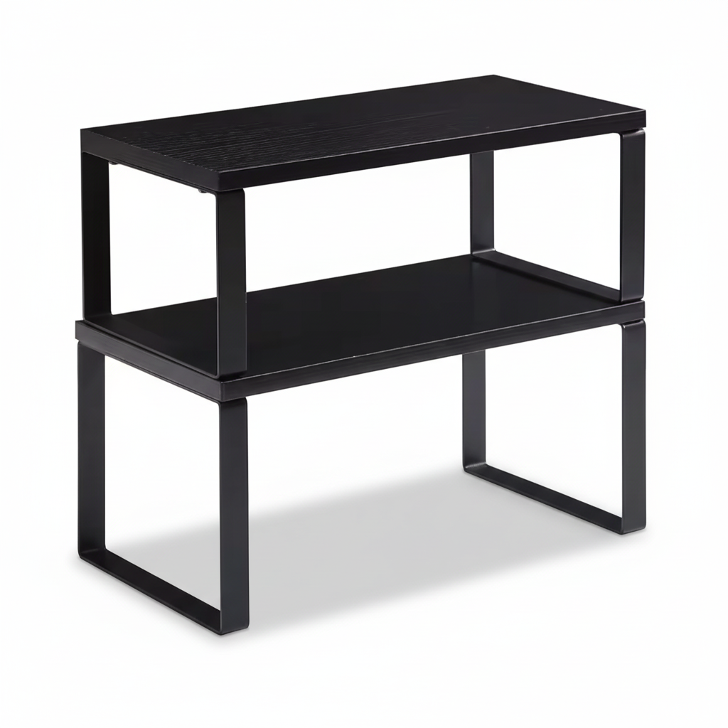 Stackable Metal Cabinet Shelf Organiser