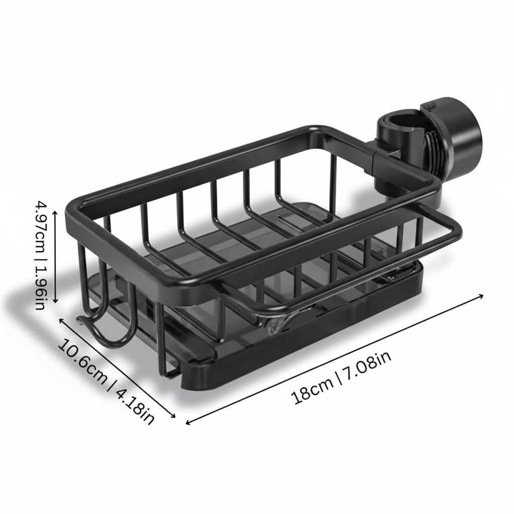 Aluminium Fast Drain Sink Organiser Basket