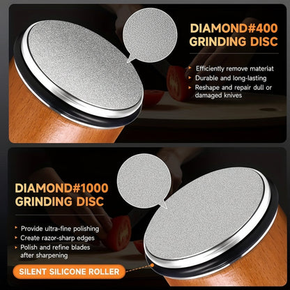 Magnetic Angle Diamond Knife Sharpening Set