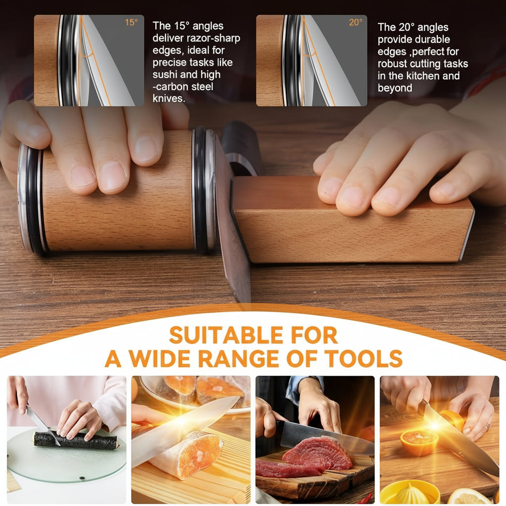Magnetic Angle Diamond Knife Sharpening Set
