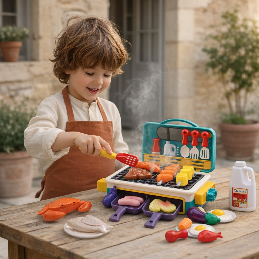 Kids Play BBQ Grill Toy Set