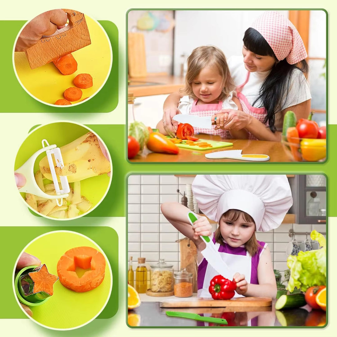 Toddler Kids Knife & Utensil Set