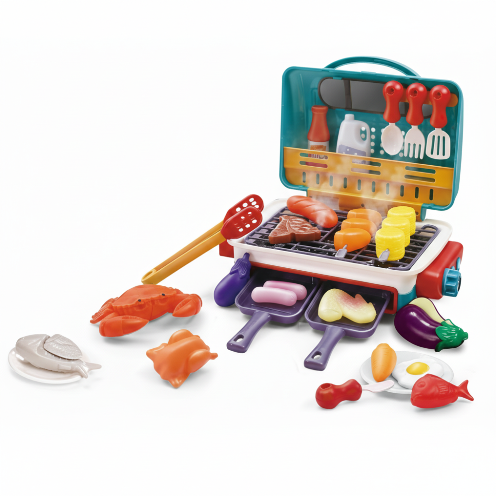 Kids Play BBQ Grill Toy Set