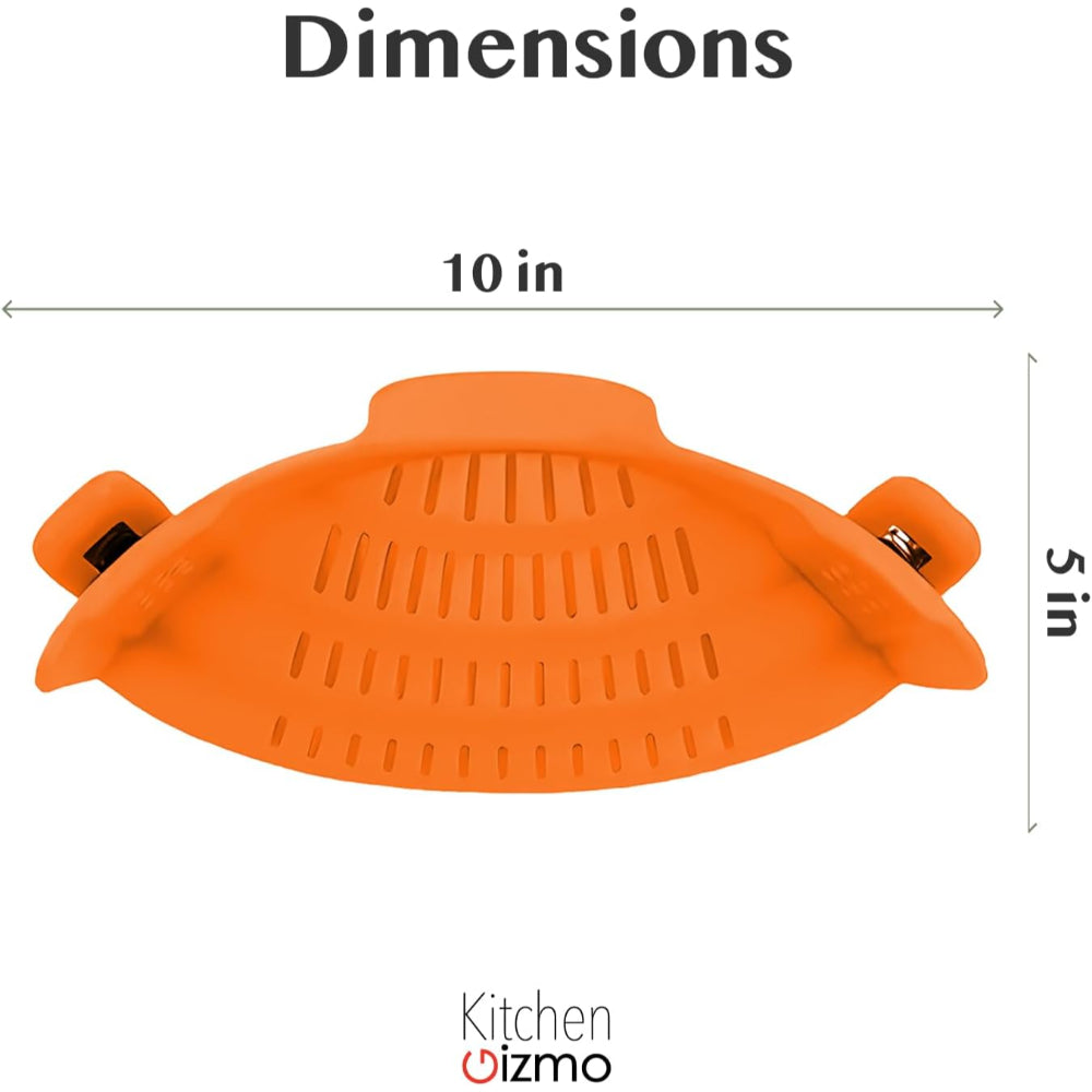 Clip On Silicone Pot Pasta Strainer