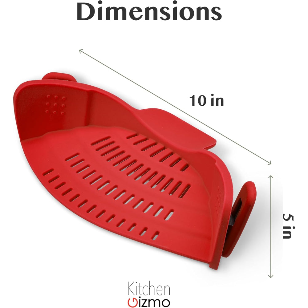 Clip On Silicone Pot Pasta Strainer