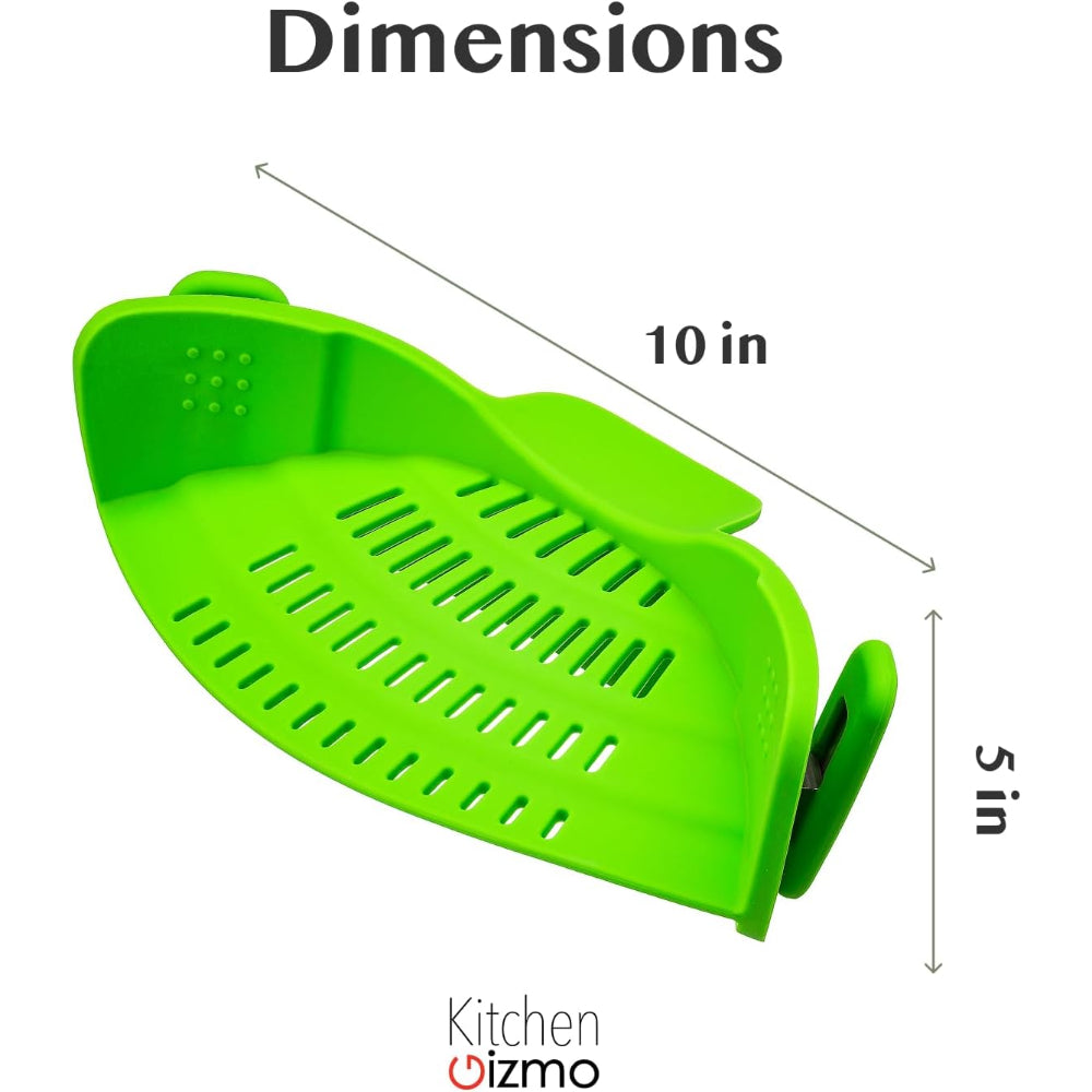 Clip On Silicone Pot Pasta Strainer