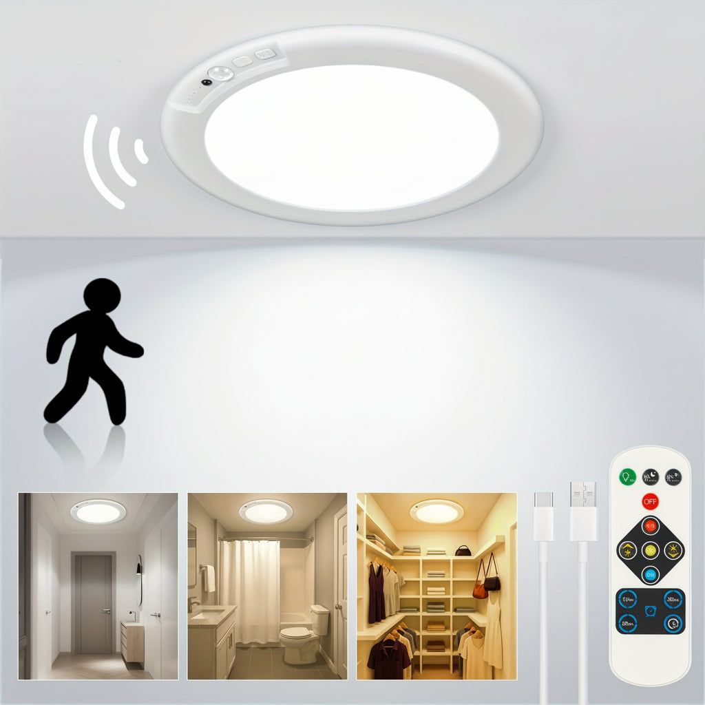 Motion Sensor Rechargeable Ceiling Light