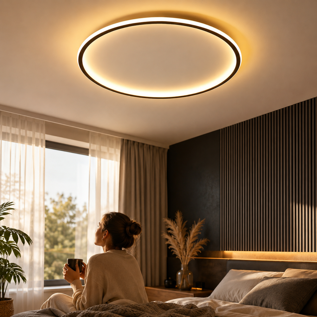 Warm White Round LED Ceiling Light