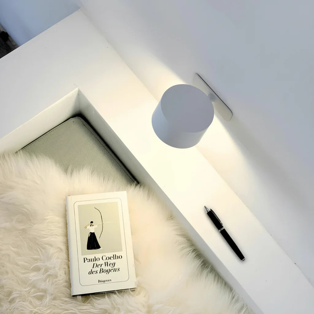 Cordless Rotating LED Wall Night Lamp