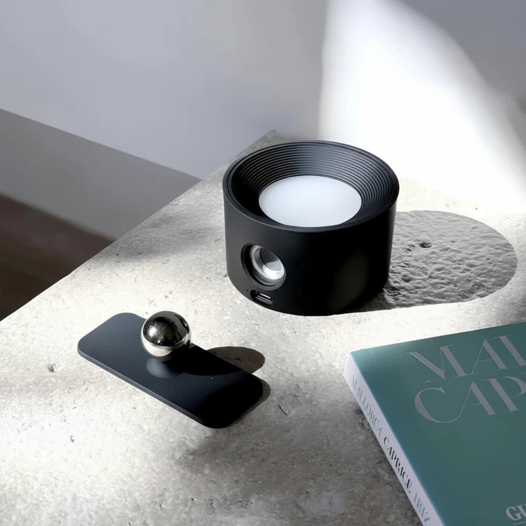 Cordless Rotating LED Wall Night Lamp