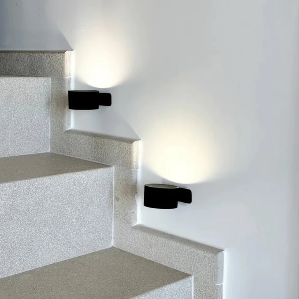 Cordless Rotating LED Wall Night Lamp