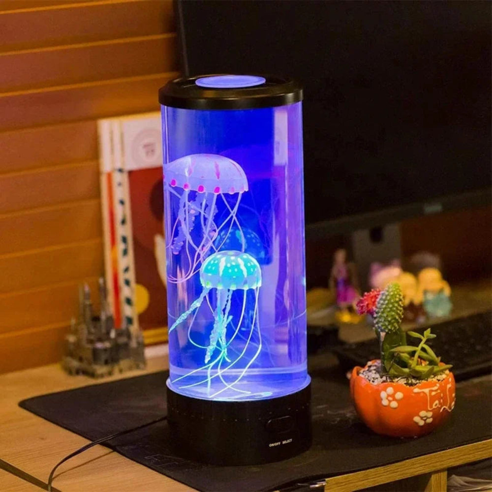 LED Jellyfish Lamp Color Changing Ocean Decor Home Accent 2