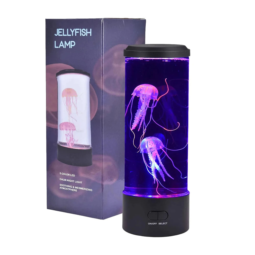 LED Jellyfish Lamp Color Changing Ocean Decor Home Accent 3