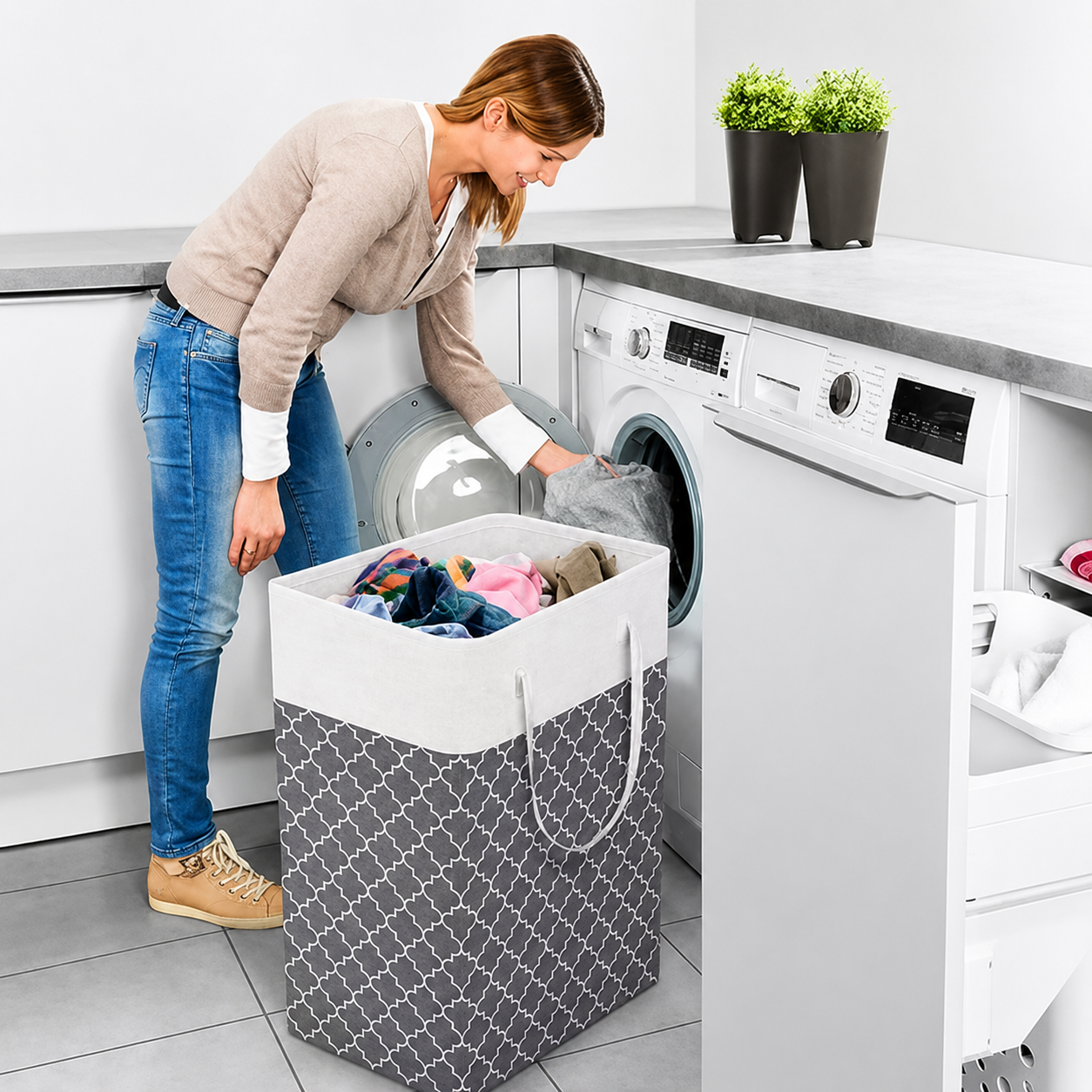 Lauva 75L Foldable Waterproof Laundry Basket