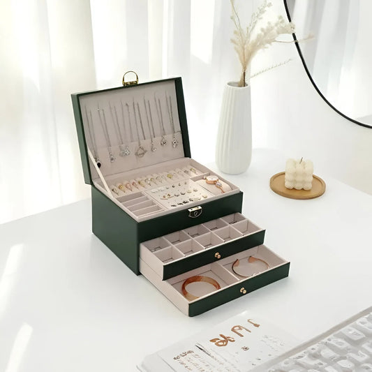Multilayer Textured Jewellery Storage Box