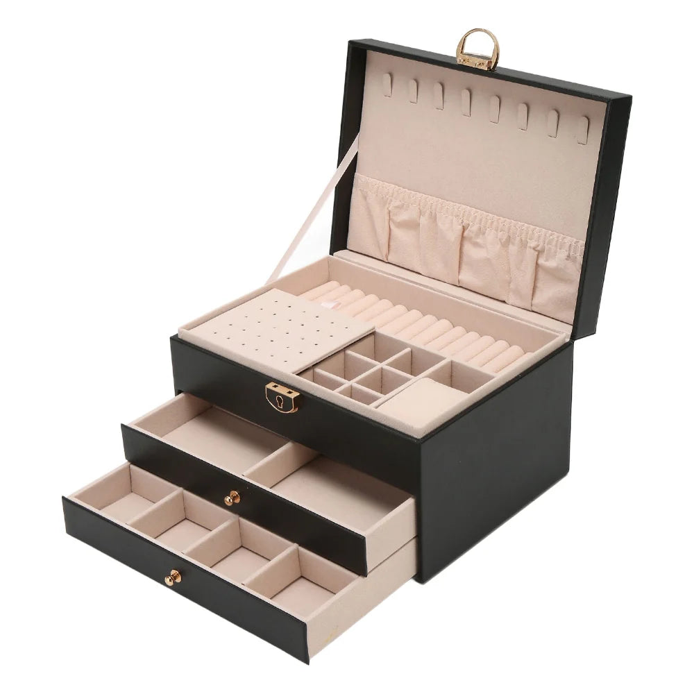 Multilayer Textured Jewellery Storage Box