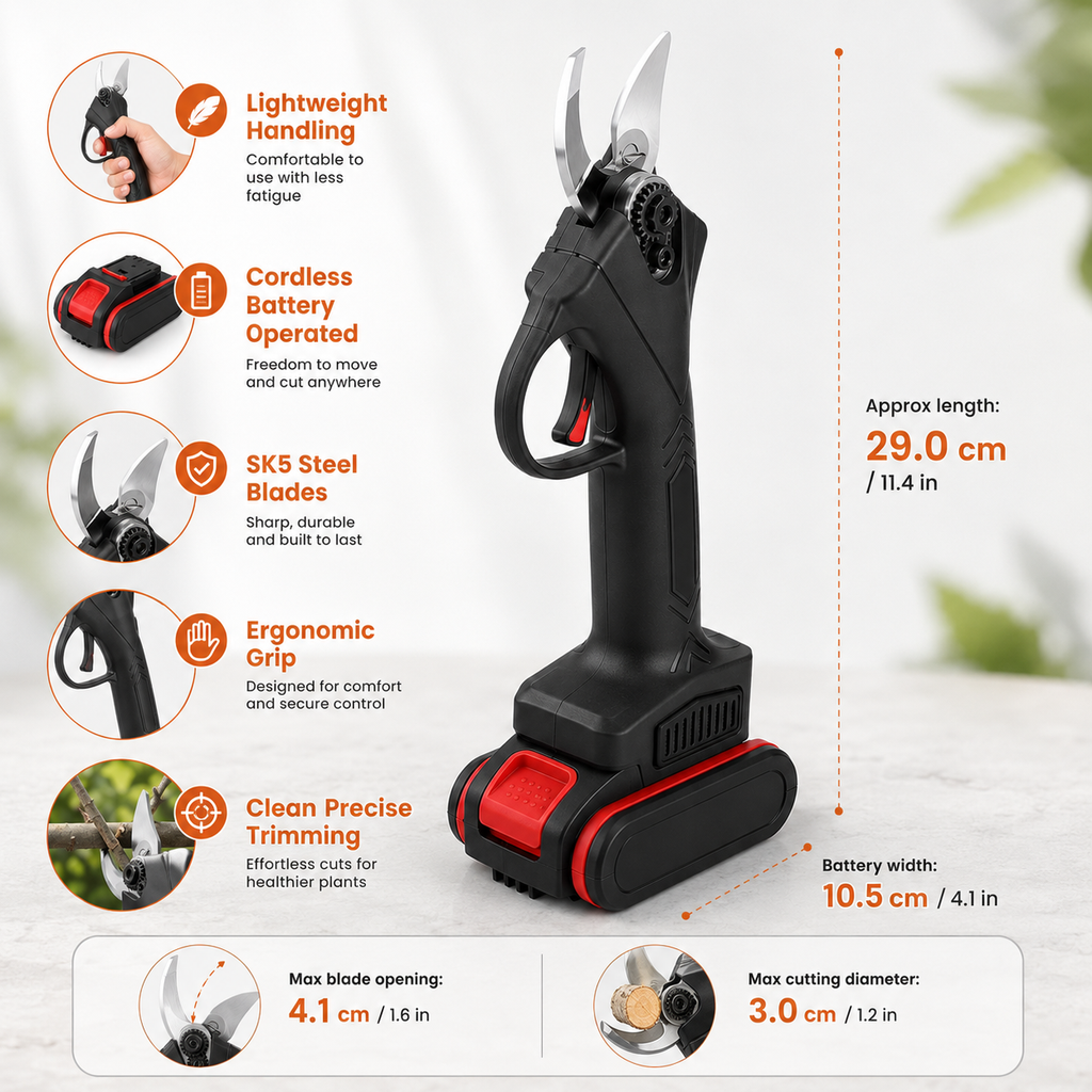 Battery Operated Electric Pruning Shears
