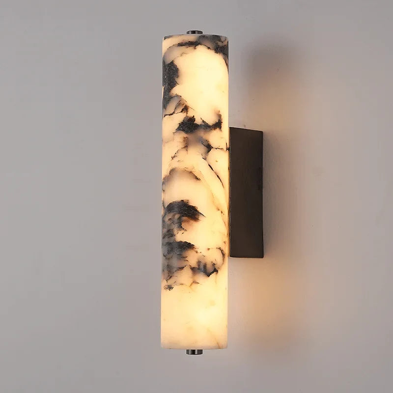 LuxeStone Marble LED Wall Lamp