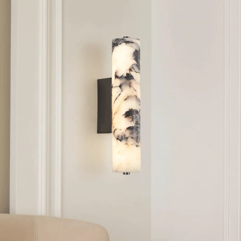 LuxeStone Marble LED Wall Lamp