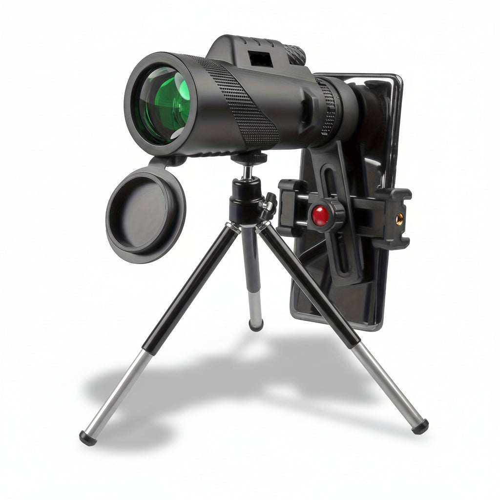 HD Monocular Telescope with Phone Mount