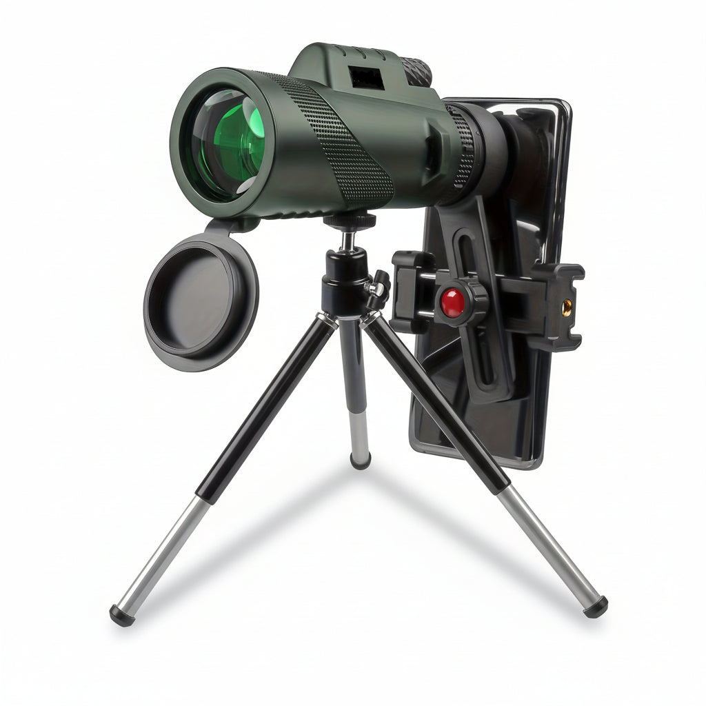 HD Monocular Telescope with Phone Mount