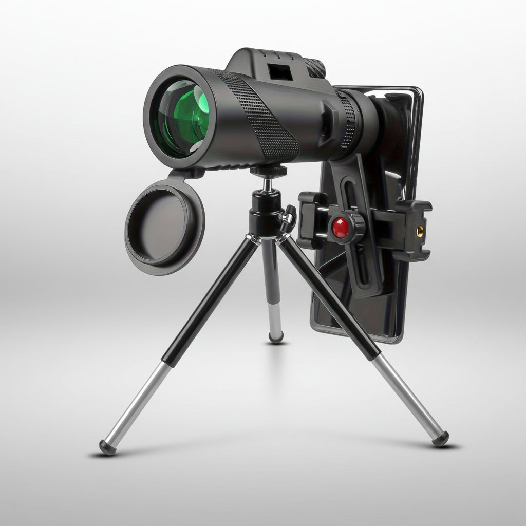 HD Monocular Telescope with Phone Mount