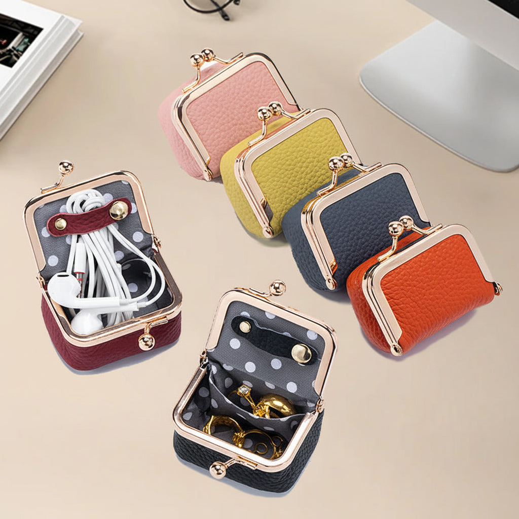 Mini Leather Travel Jewellery Box