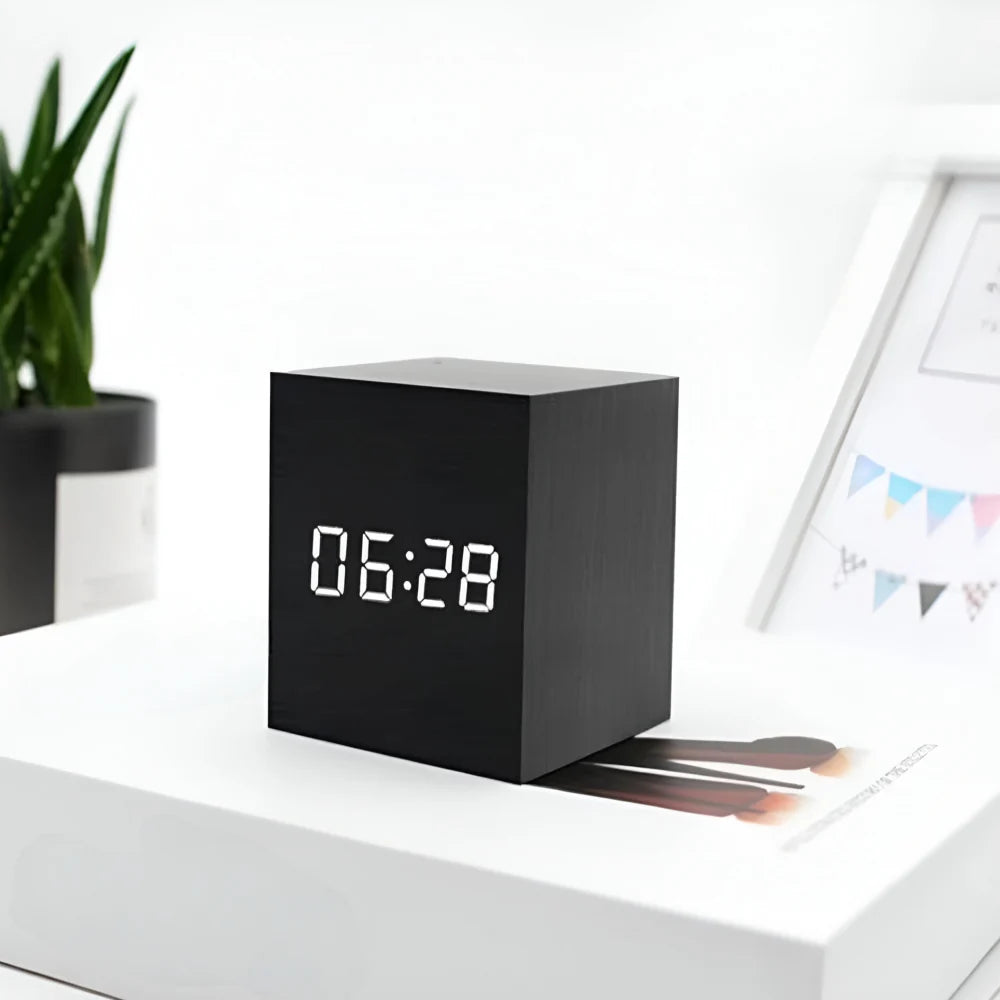 LED Digital Cube Alarm Clock
