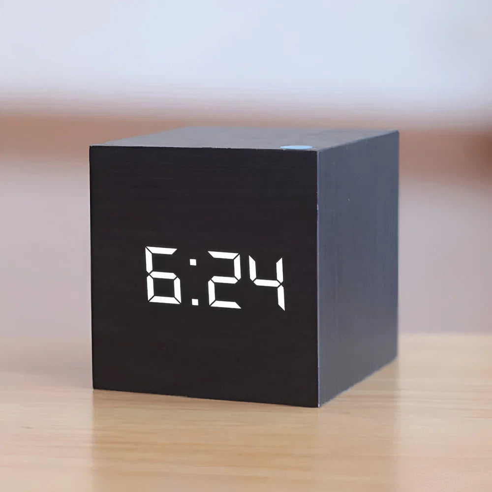 LED Digital Cube Alarm Clock