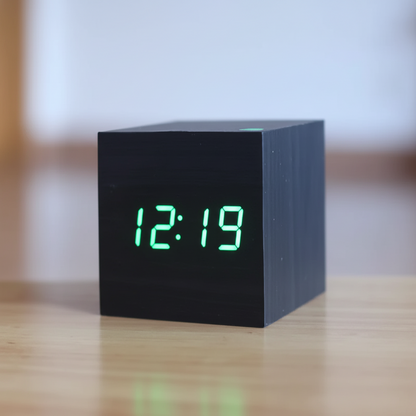 Wooden LED Digital Alarm Clock