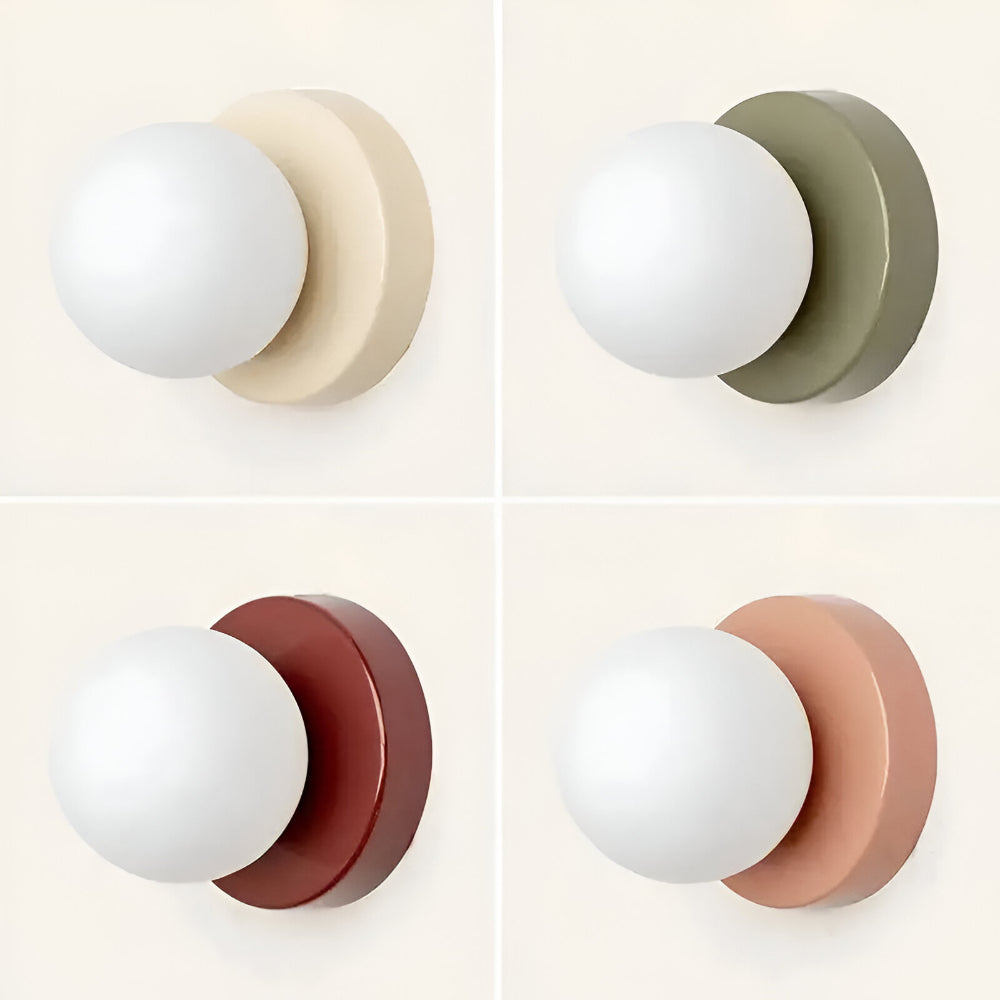 Glass Globe Indoor Wall Sconce