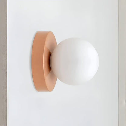 Glass Globe Indoor Wall Sconce