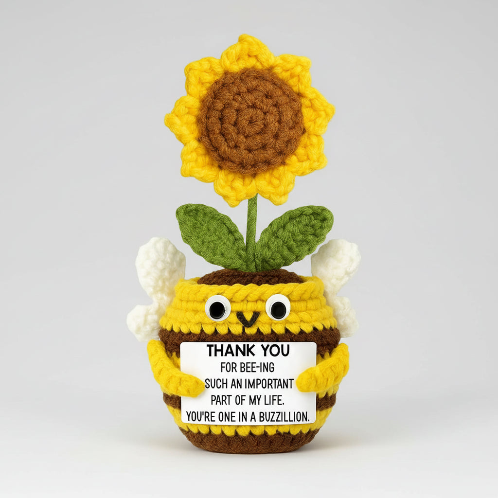 Handmade Crochet Flower Desk Decor