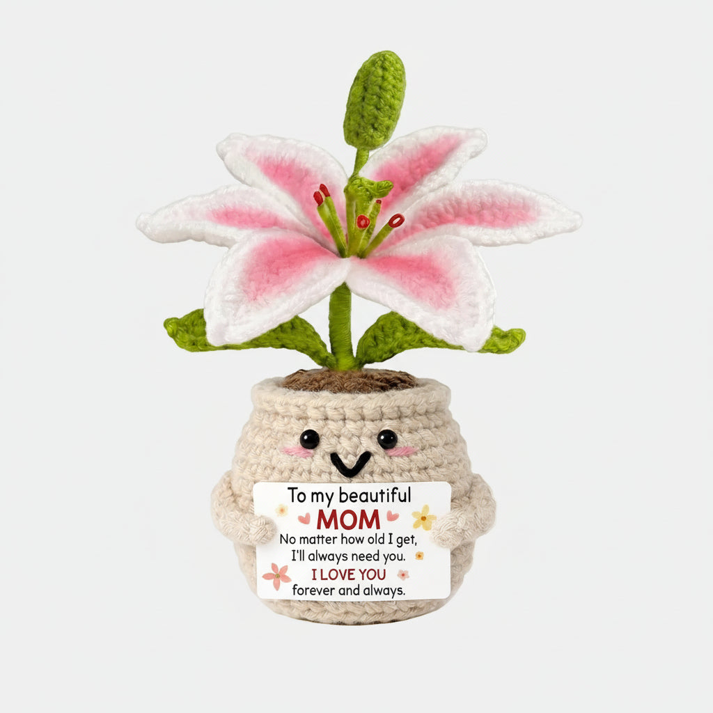 Handmade Crochet Flower Desk Decor