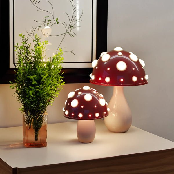 Amanita LED Mushroom Table Lamp