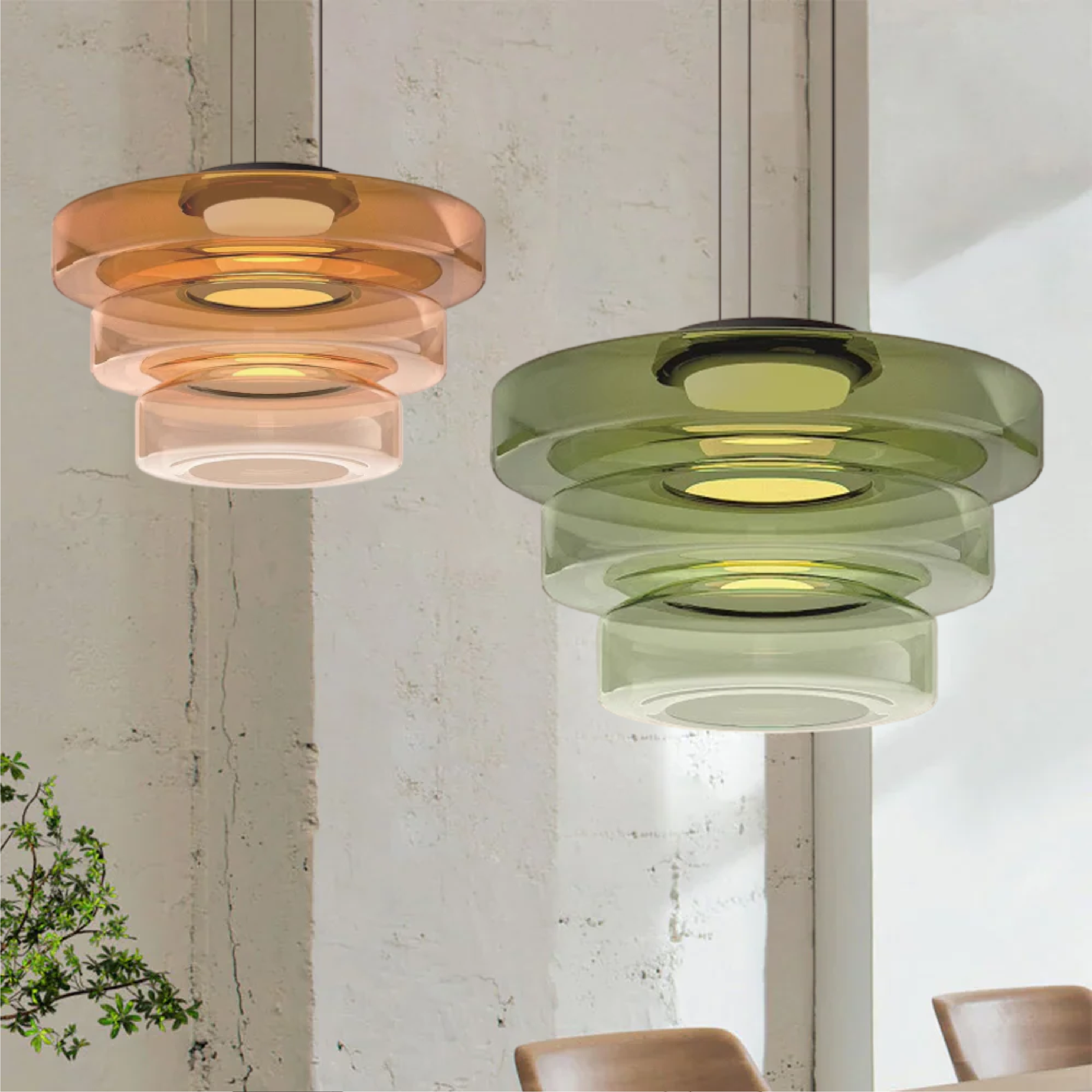 Bauhaus Glass Pendant Lamp