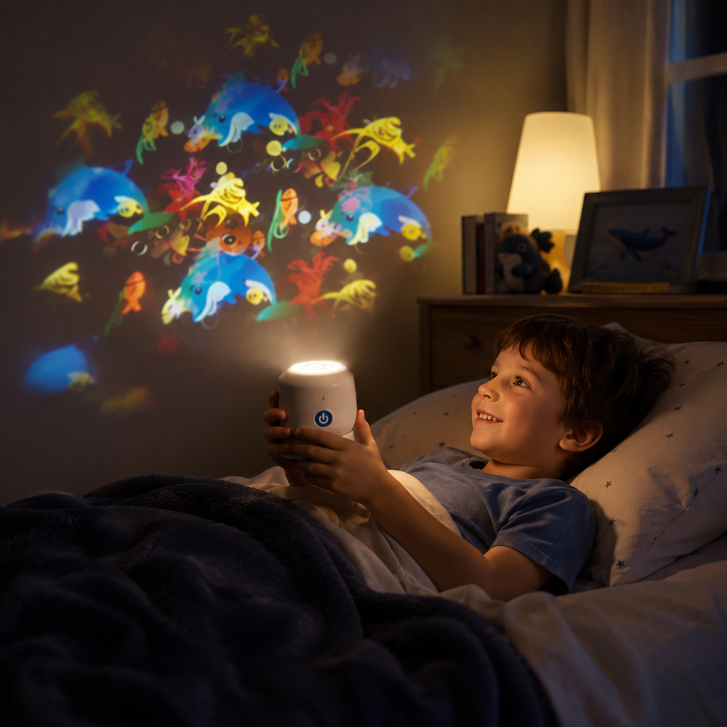 Rotating Ocean Projector Night Light