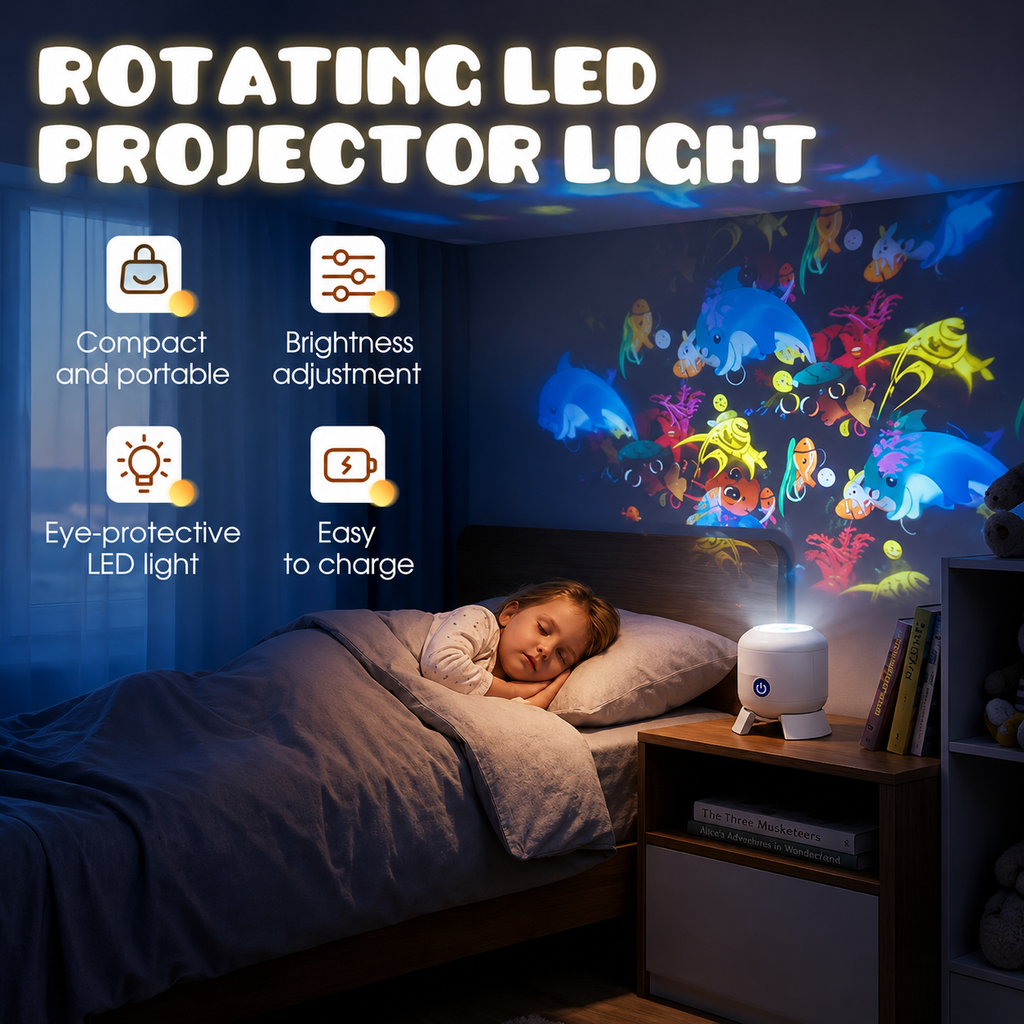 Rotating Ocean Projector Night Light