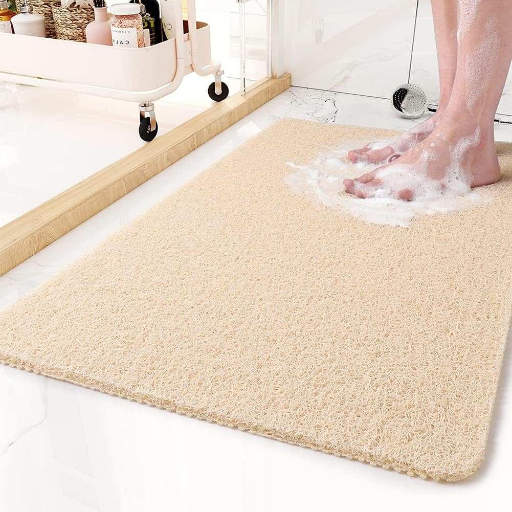 Non Slip Bath Mat Quick Drying Anti-Slip Shower Mat for Safe Use 4