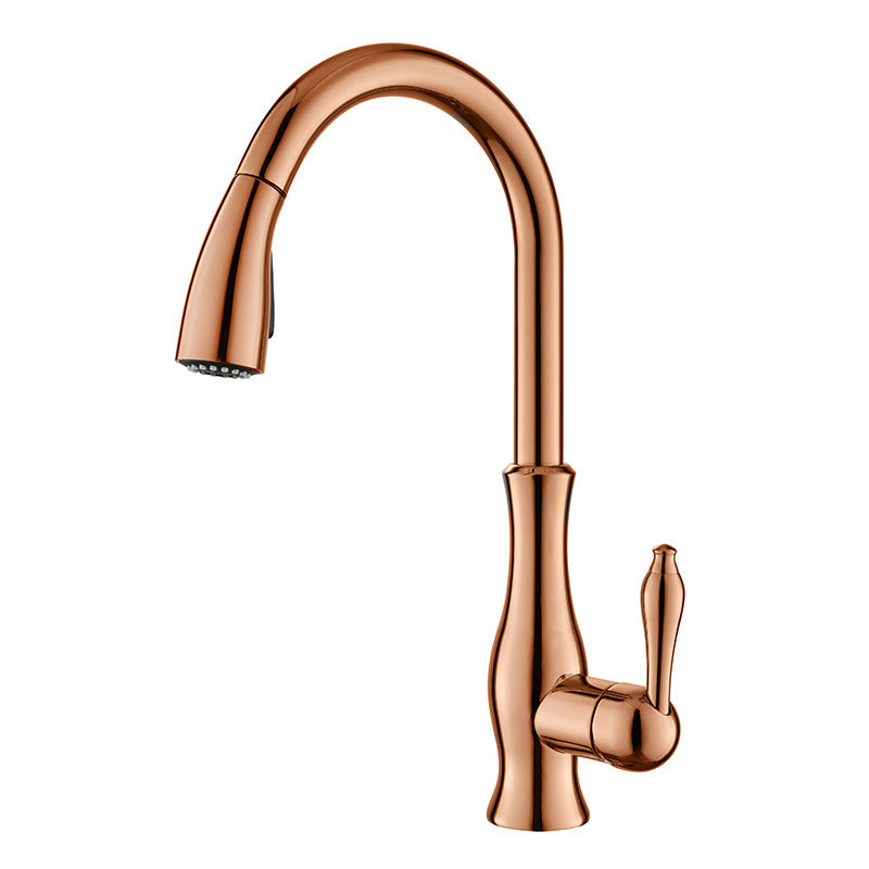Pull Out Metal Kitchen Sink Tap