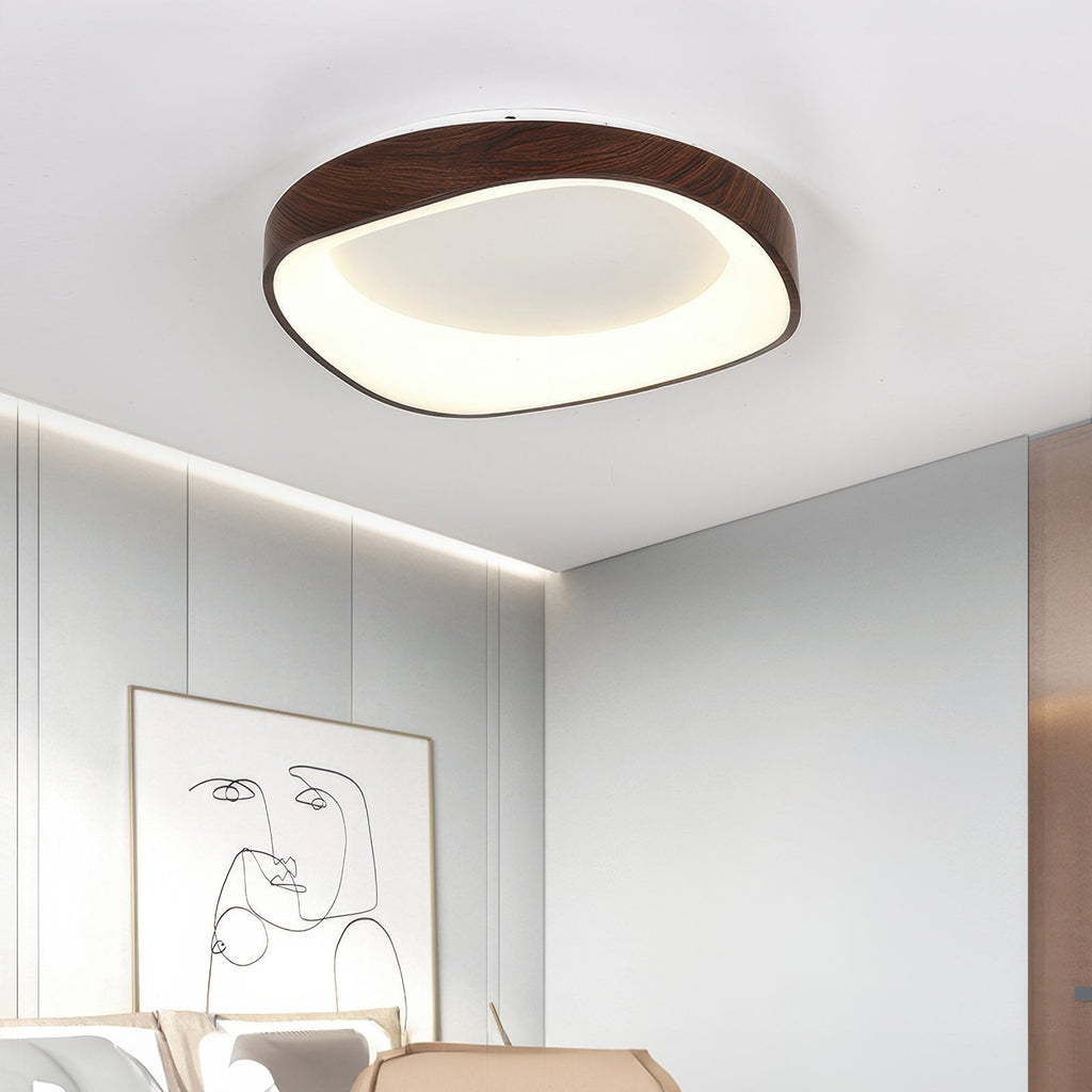 Wood Grain Artistic Ceiling Light