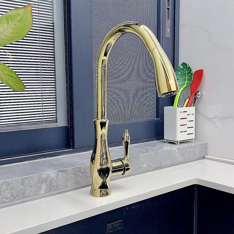 Pull Out Metal Kitchen Sink Tap