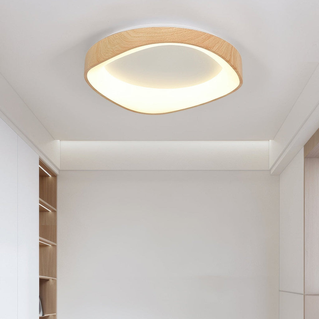 Wood Grain Artistic Ceiling Light