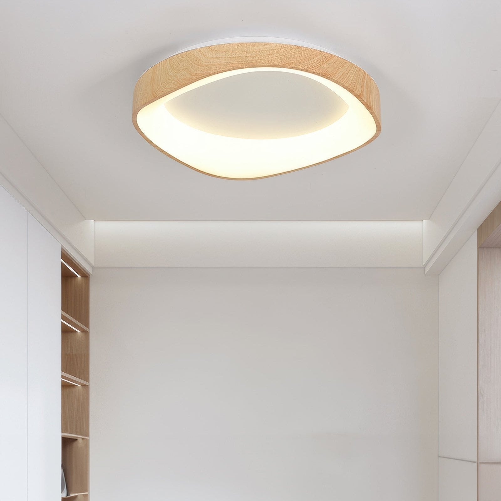 Wood Grain Artistic Ceiling Light