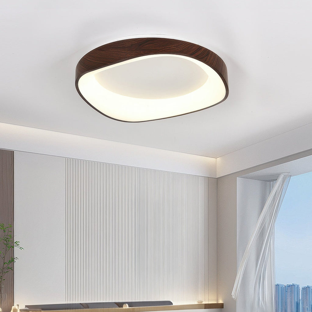 Wood Grain Artistic Ceiling Light