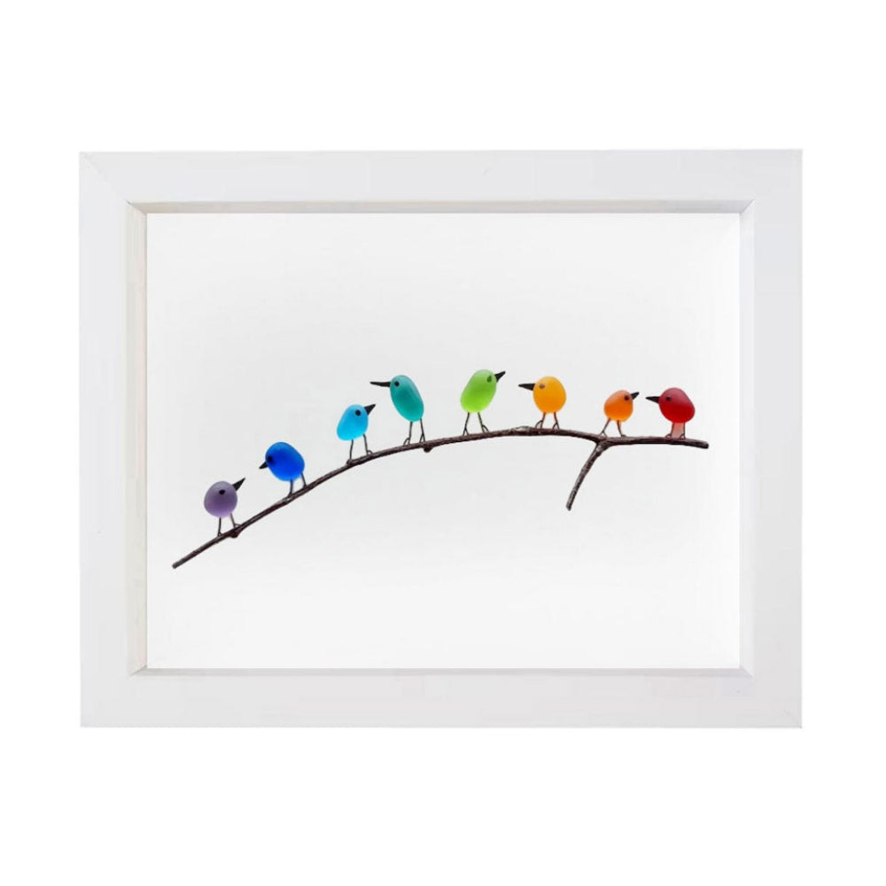 Sea Glass & Driftwood Coastal Wall Art
