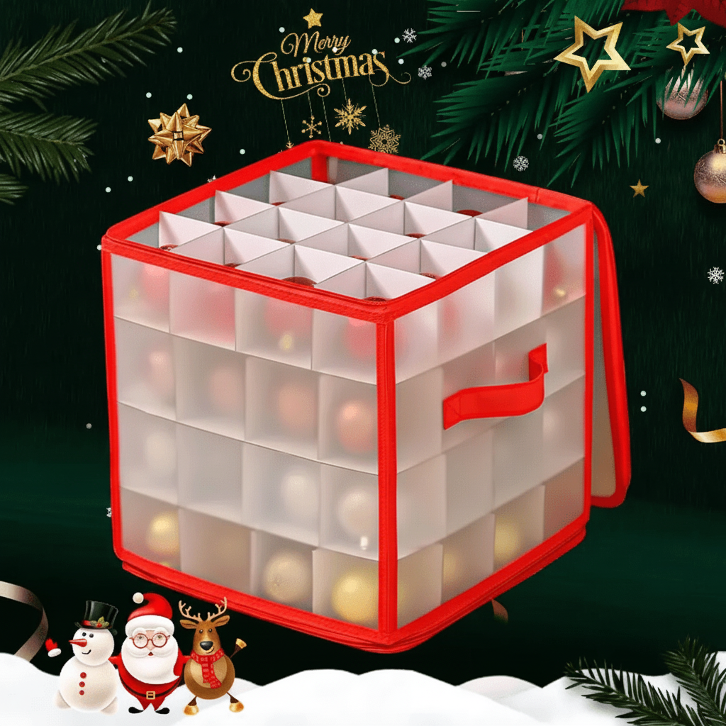 Clear Plastic Christmas Ornament Box