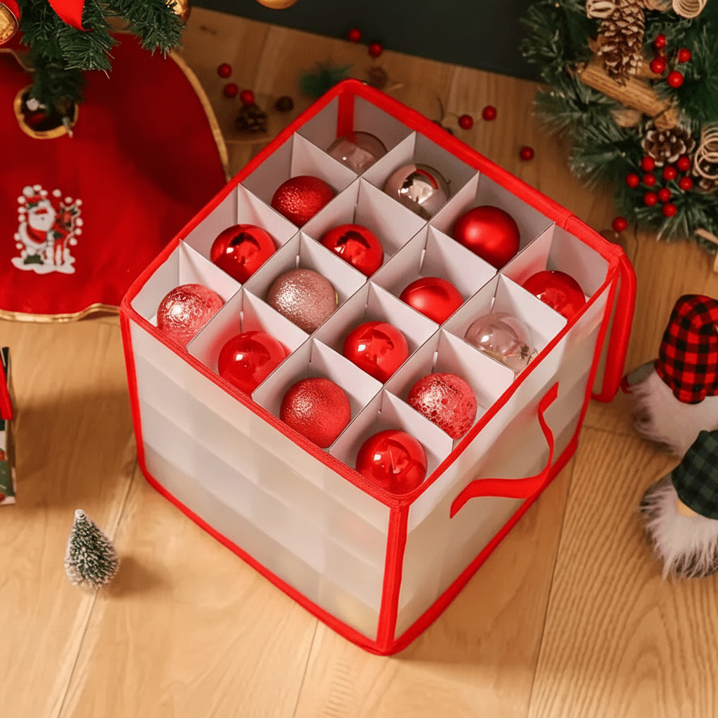 Clear Plastic Christmas Ornament Box