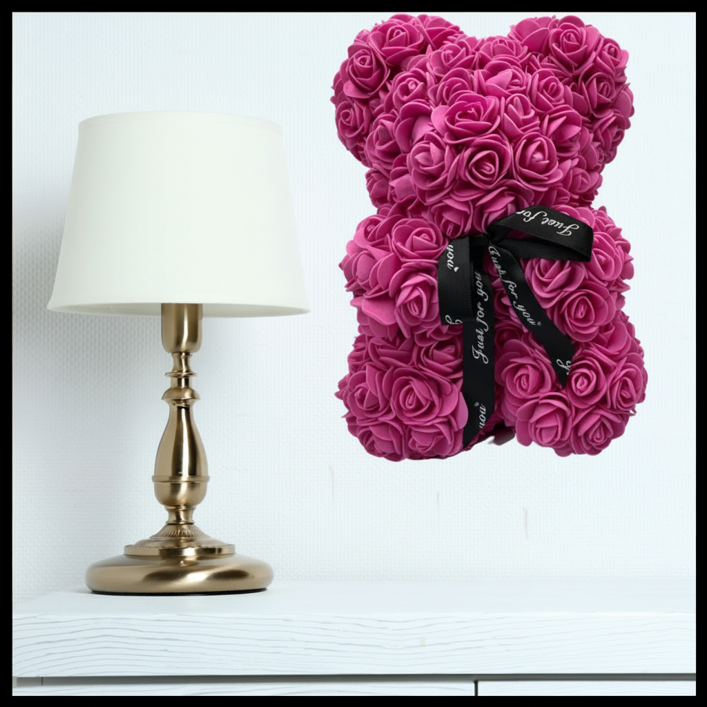Rose Bear Artificial Flower Teddy