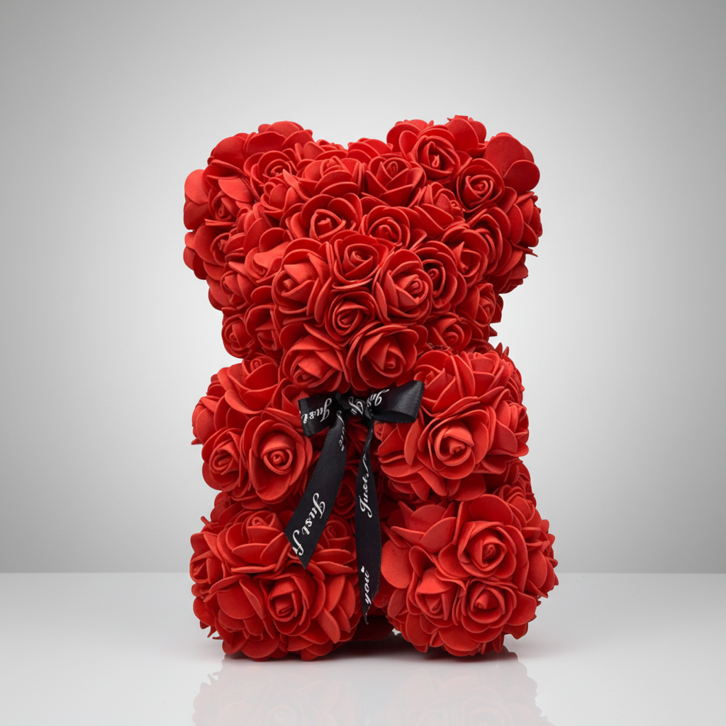 Rose Bear Artificial Flower Teddy